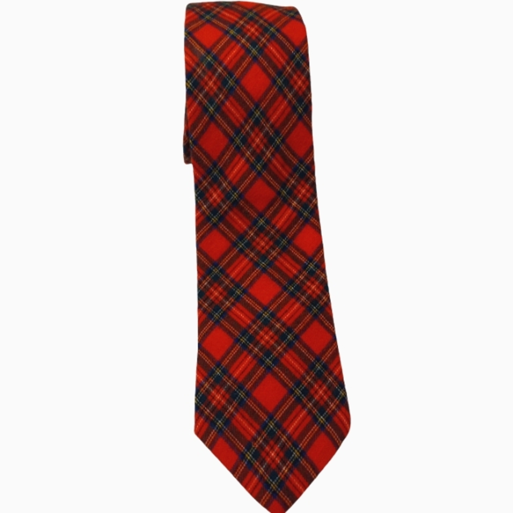 Rare Preppy Vintage Find VIYELLA by GANT / Royal Tartan Stewart Plaid Tie